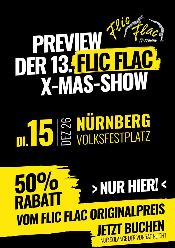 Flic Flac Nürnberg – die 13. X-MAS Show