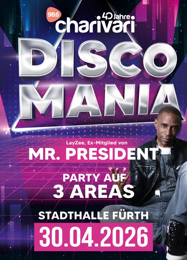 98.6 charivari Discomania 2026